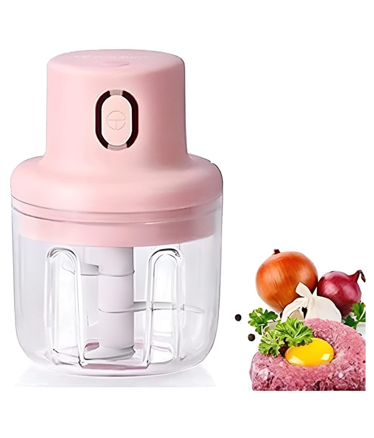 (100ml) Single Bowl Electric Mini Grinder Food Chopper (Random Color)