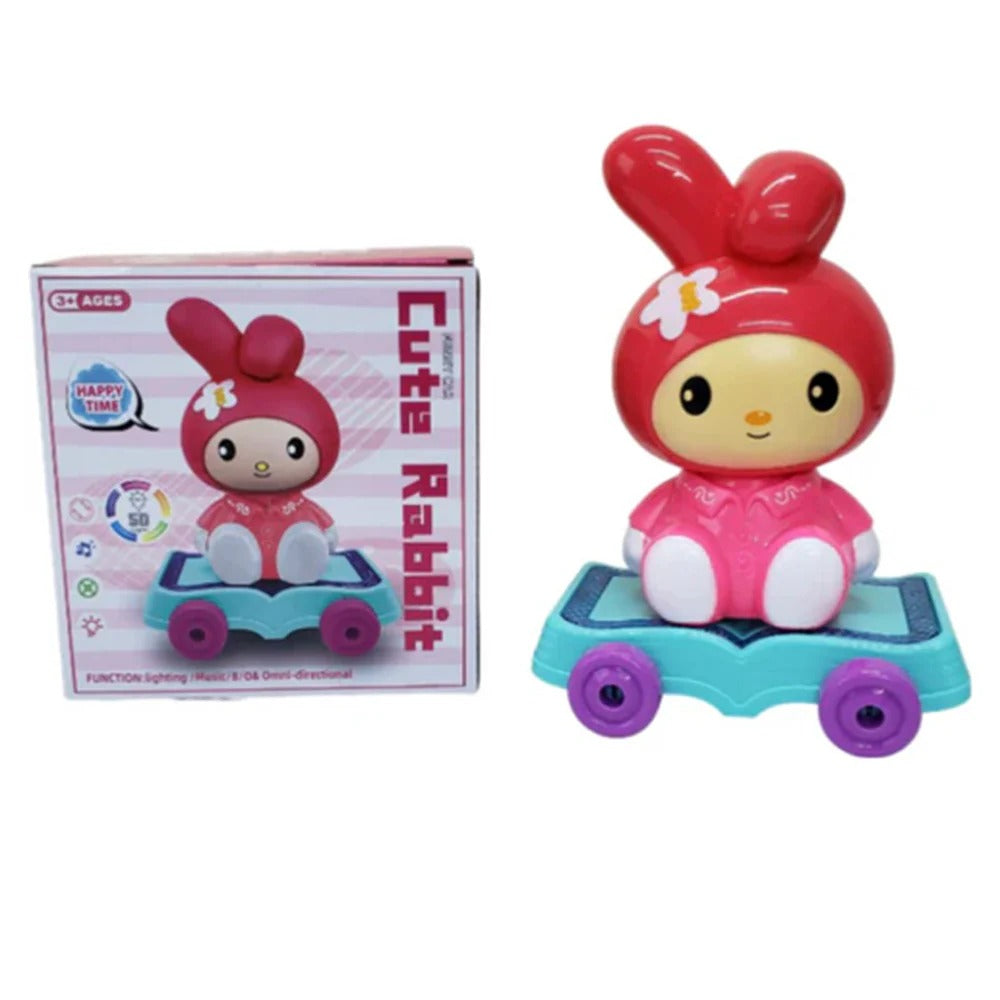 Cute Rabbit Slide Toy With Lights | Cute Rabbit Slide Toy With Lights – A Delightful Adventure | Best For Kids - Toys For Kids - Random Color