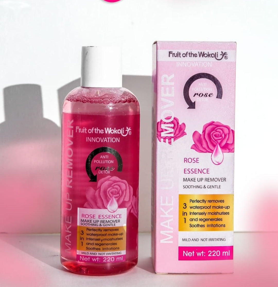 3 in 1 Rose Essence Makeup Remover 220ml