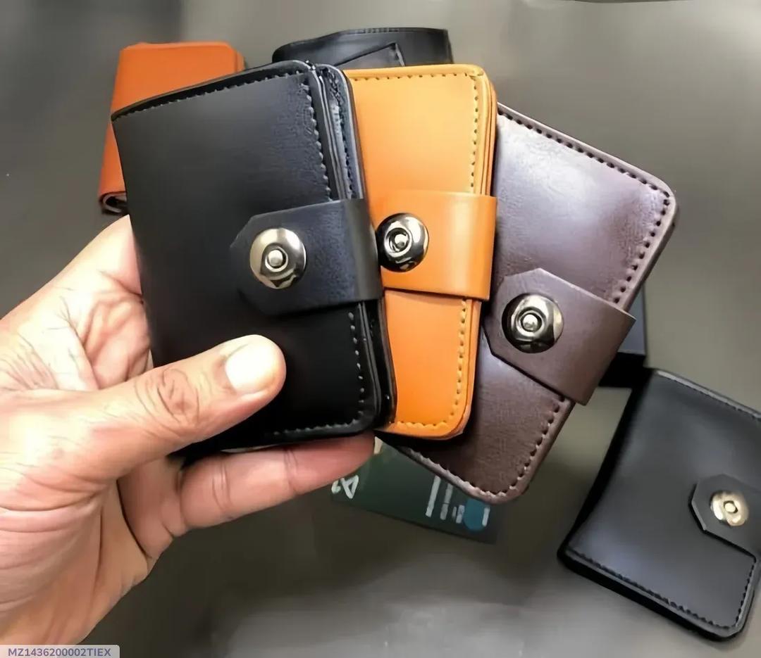 Plain Leather Smart Wallet for Male And female Easy To Carry, Stylish And Slim