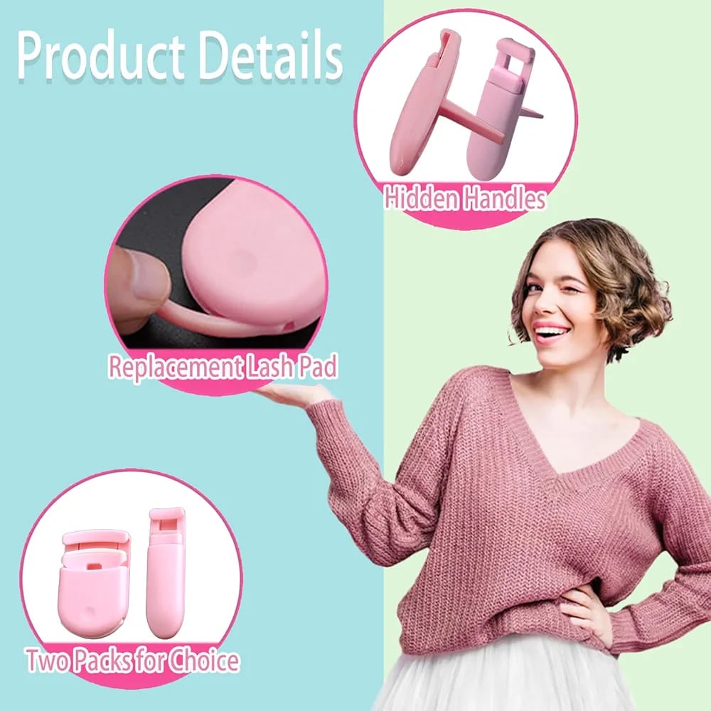 2-in-1 Eyelash Curler for All Eye Shapes – Professional Lash Curler for Natural Lift & Curl