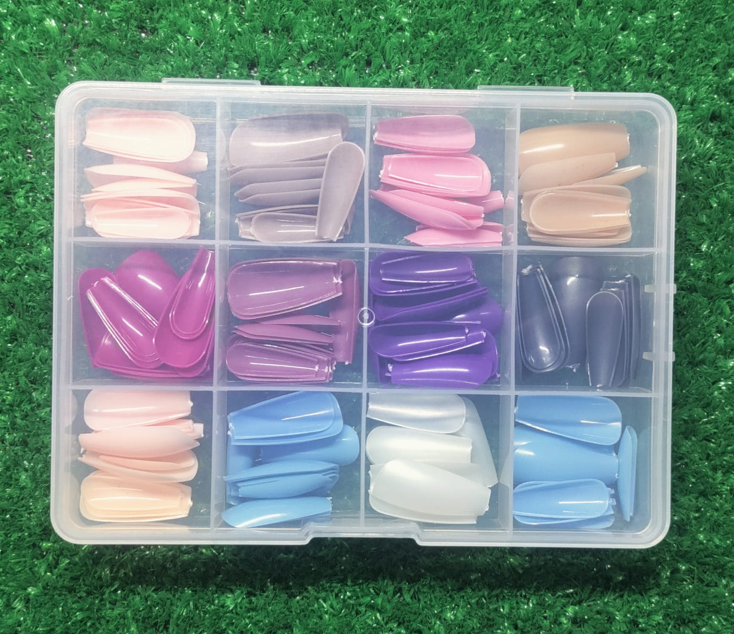 Reusable Fake Nails with Box – Beautiful Variety of Colors | Best Fake Nails For Girls ( Random Color Nails)