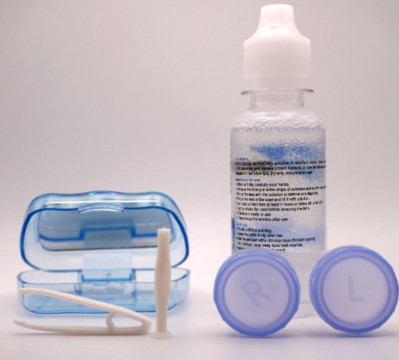 3-Tone Lens with Container Solution & Travel Kit – Complete Contact Lens Care Set