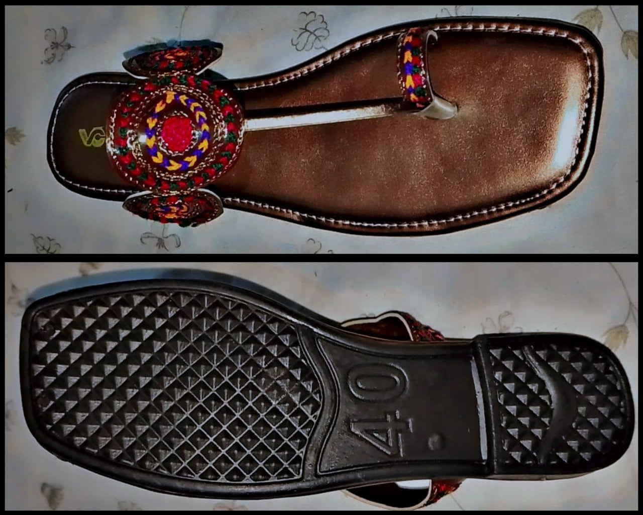 Kolhapuri Slipper Design No. 25-80 – Elegant Brown Handcrafted Footwear (With Box )