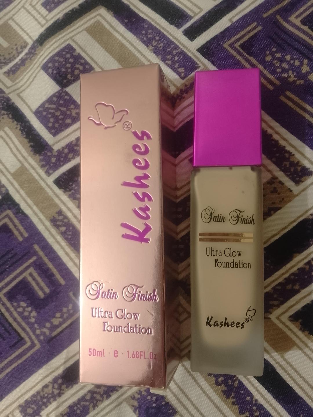 Kashees EvenTone High C24 Hours Full Coverage Glowy Foundation - 50ml overage Liquid Foundation 30Ml