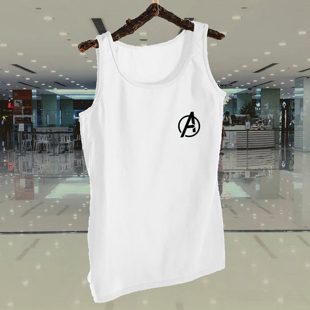 Pack of 1 Avengers Logo White Sando Jersey for Men | Sleeve-Less 100% Pure Sando