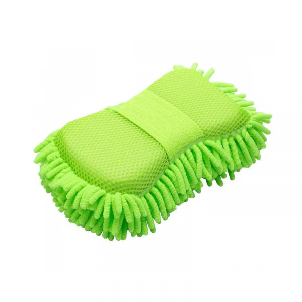 Spounge Fiber | Microfiber Wash Sponge Car Wash Sponge Microfiber Wash Mitt Scratch Free, Ultra Absorbent Microfiber Mitt for Cars, Trucks, SUV, Boat,Bicycle & Motorcycle (Random color)
