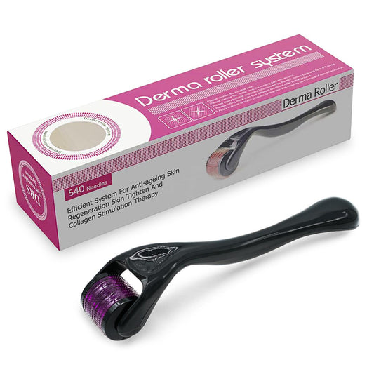 Derma Roller 0.5mm with 540 Micro Needle for Hair Growth and Facial Skin Therapy| Skin Care Beauty Tool for Anti-Aging Skin Repair, for Men and Women