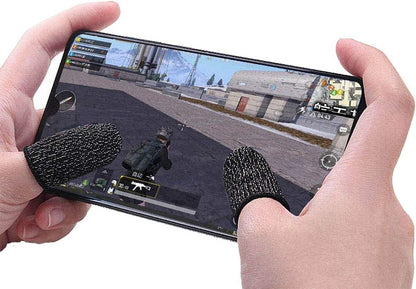 Premium Gaming Finger Sleeves Bundle -  Breathable, Anti-Sweat, Touch Screen-Friendly Thumb Gloves for PUBG &amp; Mobile Gaming