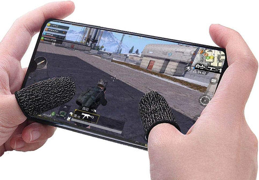 Premium Gaming Finger Sleeves Bundle -  Breathable, Anti-Sweat, Touch Screen-Friendly Thumb Gloves for PUBG &amp; Mobile Gaming