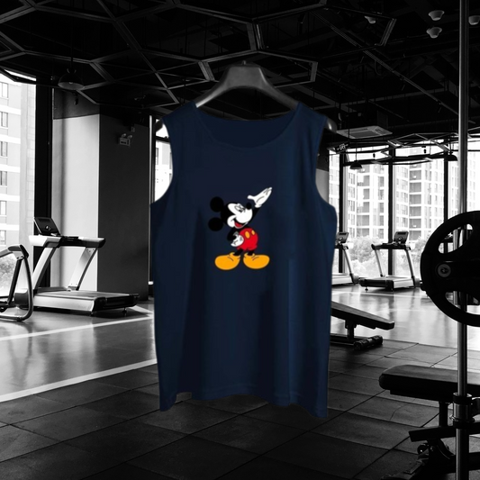 Mickey Mouse Sando tank top for Men Workout Tank top gym shirts for men | Sleeve-Less Shirt