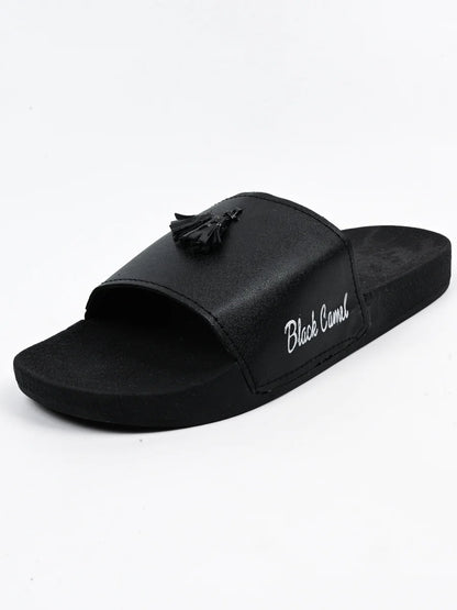 Black Camel Tassel Slide Slipper for men (Tassel-Black/Brown -39-44)