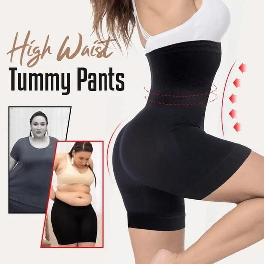 Tummy and Hip Lift Pants, Purasar Tummy Pants, Purasar Shapewear, Wistfulwinds Tummy Control, Purasar High Waist Tummy Pants (black)