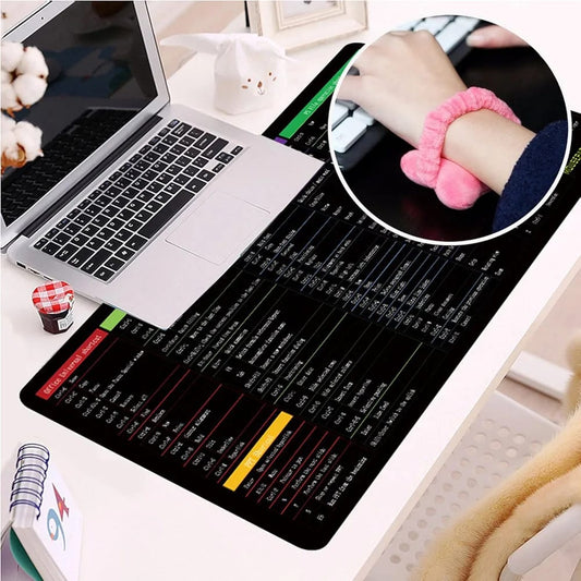 (NW000412) Shortcut Keyboard MAT Office PS Lock Edge CAD/WO/AI/Excel/CDR/PPT Keyboard Table Mat Consignment 30x80cm