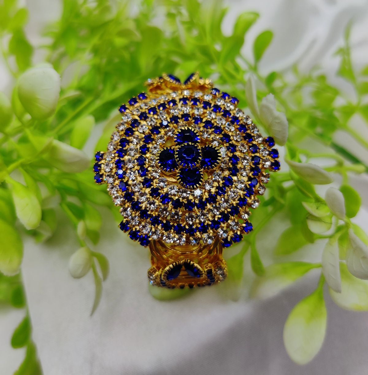 Imported Royal Ruby Crystal Golden Bracelet – Bold and Radiant Elegance Adjustable Bracelet – Best Quality Artificial Bracelet For Girls &amp; Women | Bracelet For Every Occasion | Elegant Design
