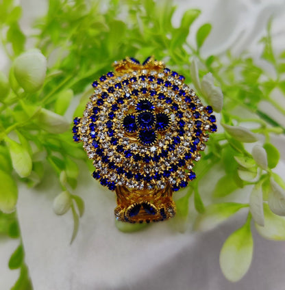 Imported Royal Ruby Crystal Golden Bracelet – Bold and Radiant Elegance Adjustable Bracelet – Best Quality Artificial Bracelet For Girls &amp; Women | Bracelet For Every Occasion | Elegant Design