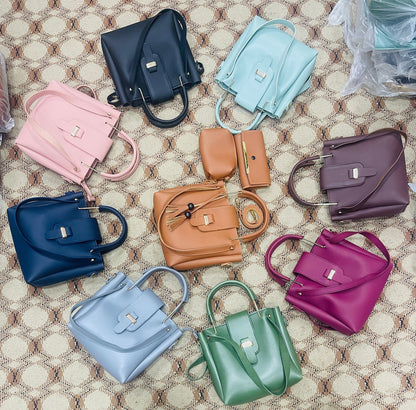 New Collection 3pcs set Soft Leather Hand bag