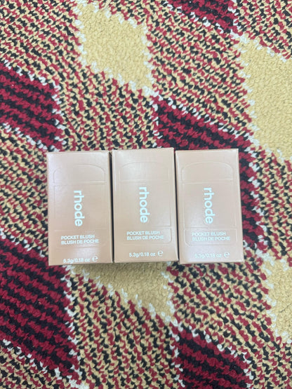 Rhode skin cheek Tint and blush stick hailey piggy/ pocket tint and blush freckle lip and cheek blush and cheek tint Natural Cheek Tint Liquid Blush Soft Cream Blush and tint Makeup Multi-use Blush pocket blush
