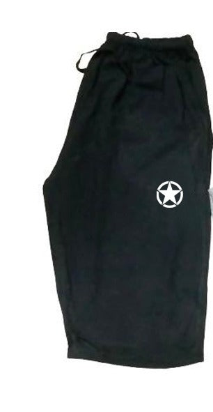 Black Quick Dry Shorts with Star Logo | Black Color | MEN | for Gym, Sports &amp; Fitness