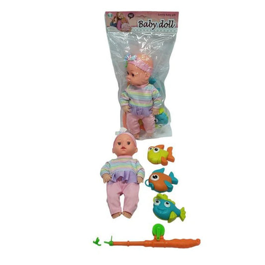 Baby Doll WIth Fishing Set | Baby Doll With Fishing Set For Kids &amp; Babies - Toys For Kids 